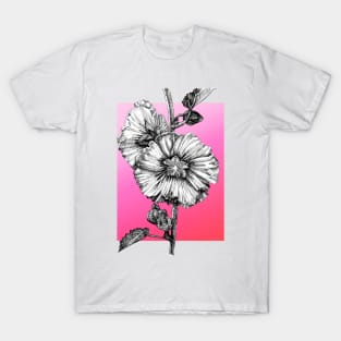 Ink - Hollyhock Variation 1 T-Shirt